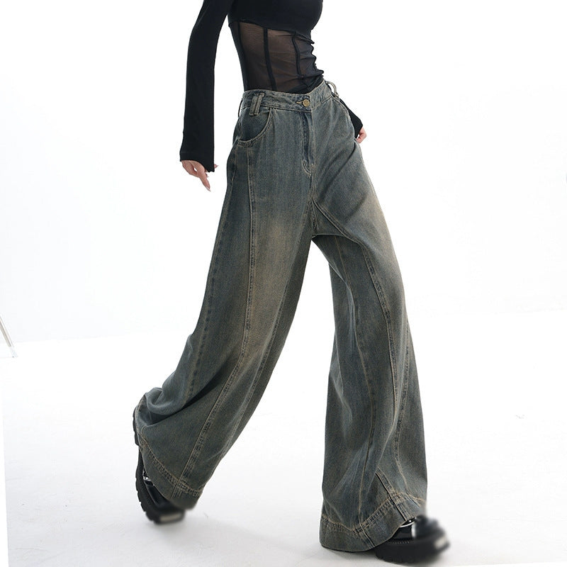 Wide-Leg Vintage Denim