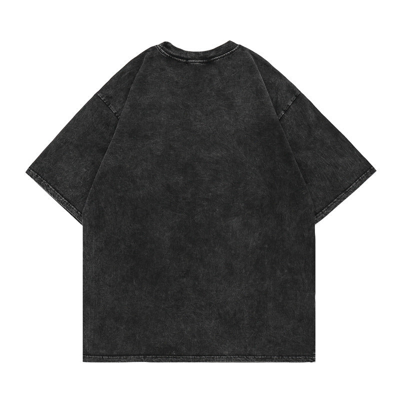 Premium Graphic Ribs Washed T-Shirt