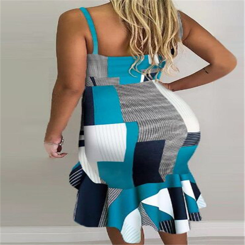 Halter Irregular Skirt Dresses