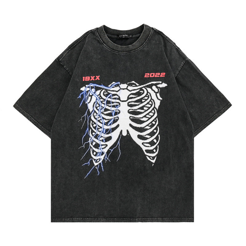Premium Graphic Ribs Washed T-Shirt