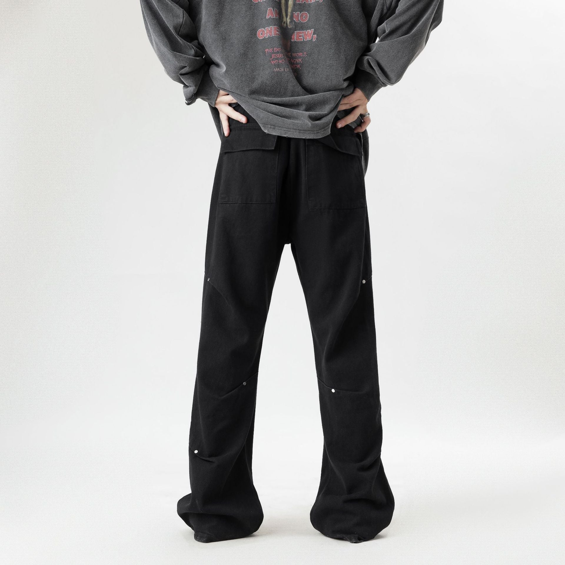 Retro American Fashion Personality Jeans Men