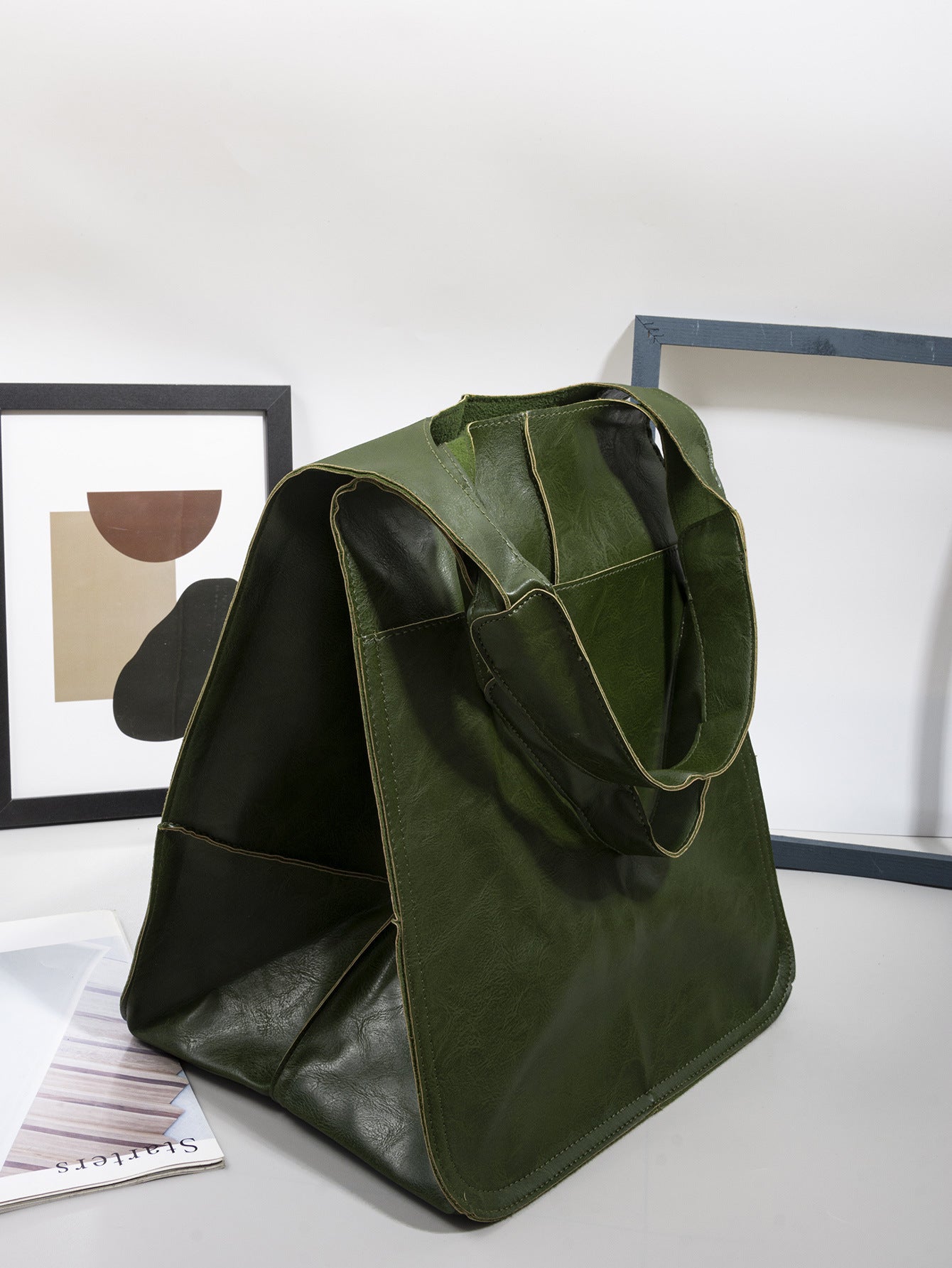 Vintage Capacity Luxury Soft Leather Handbag