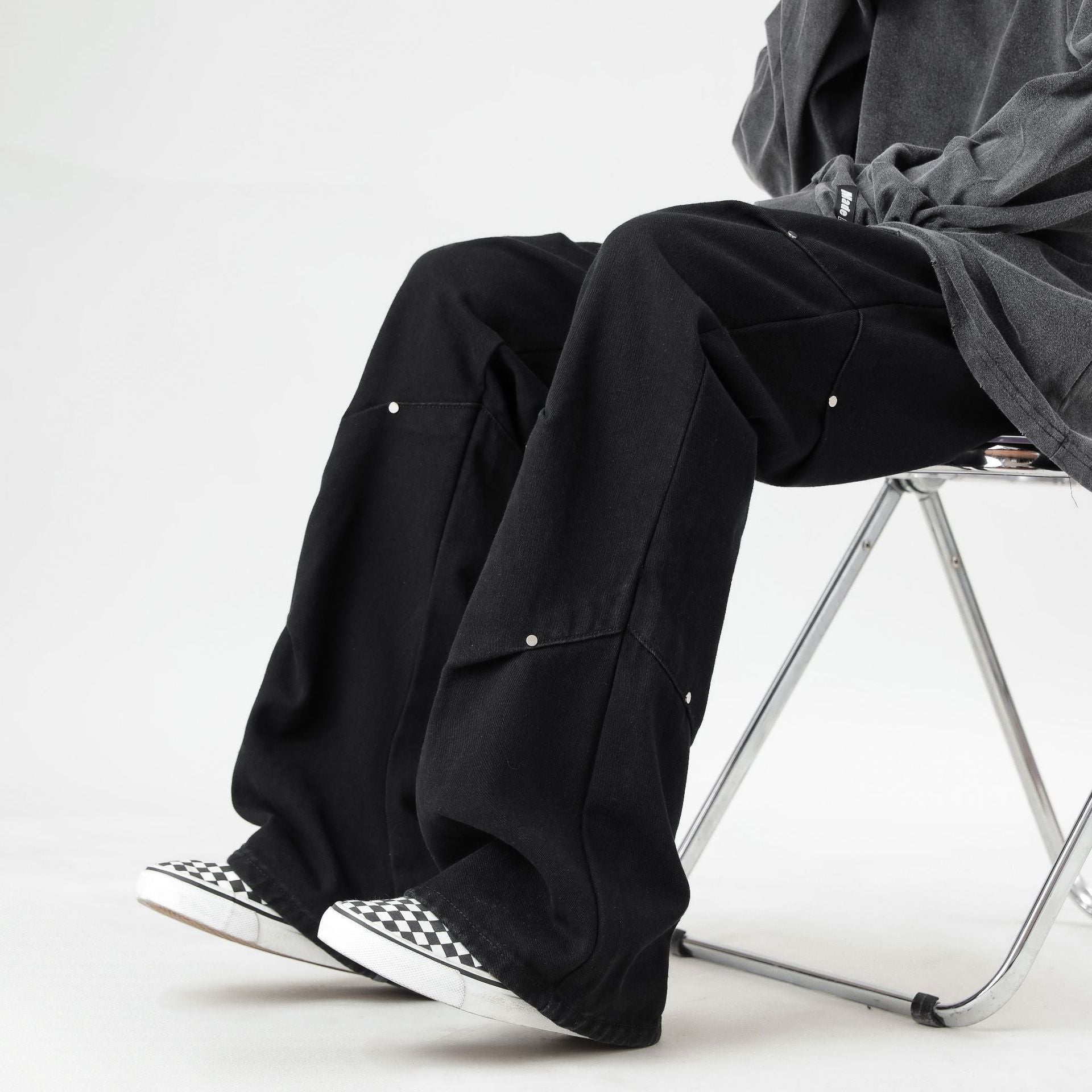 Retro American Fashion Personality Jeans Men