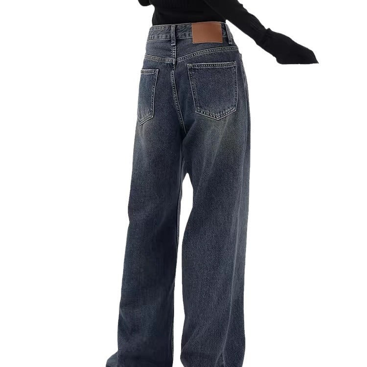 Dark Blue Denim Trousers