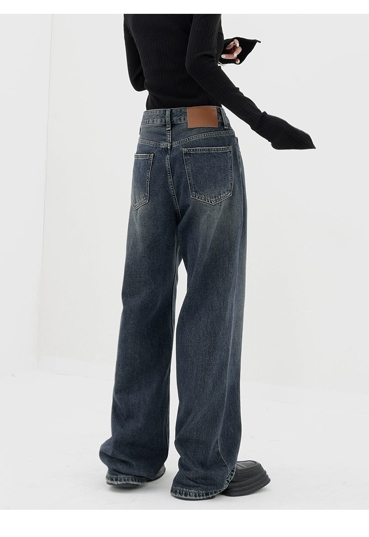 Dark Blue Denim Trousers