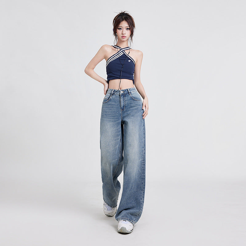 Straight Denim Trousers