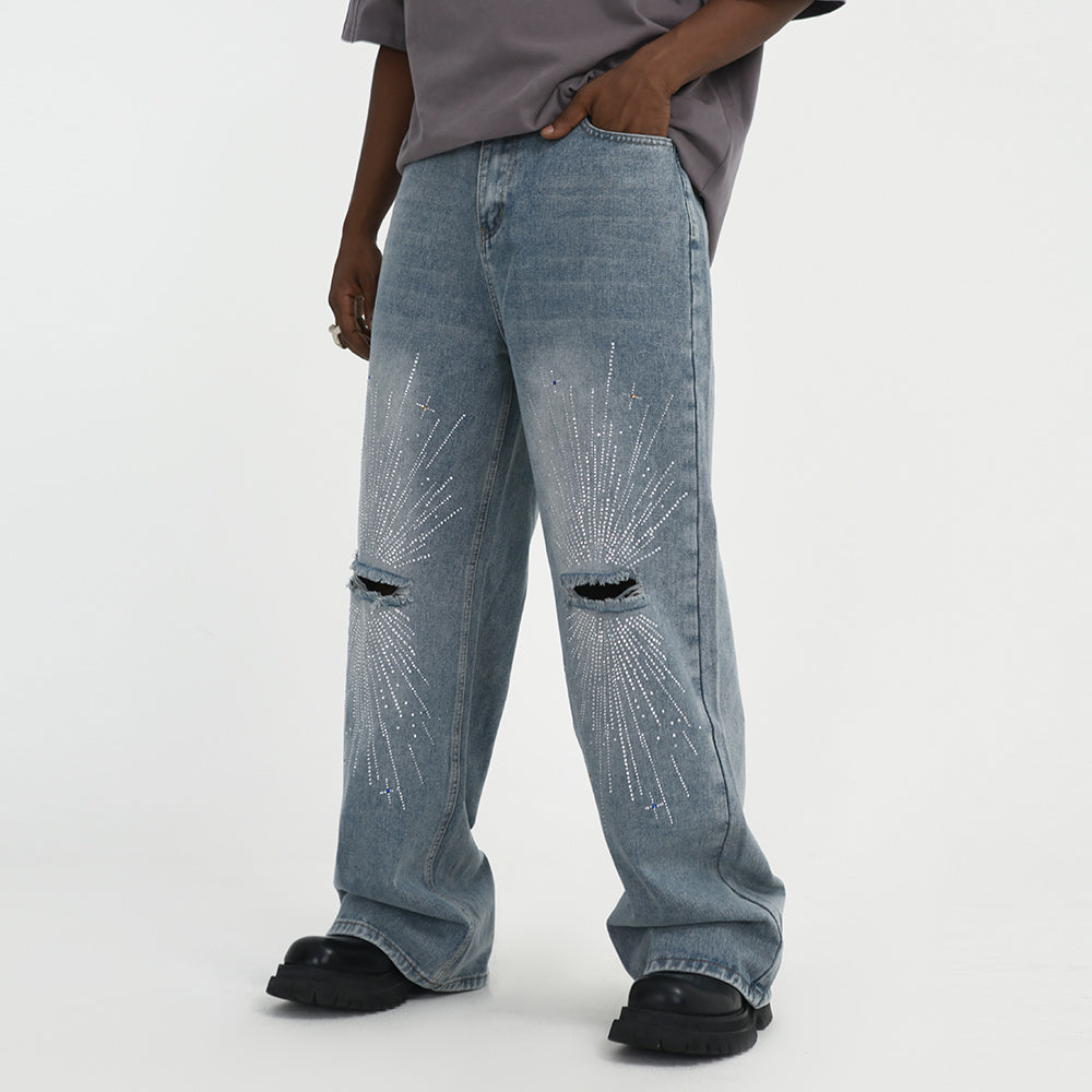 Fashion Holes Knee Jeans For Men