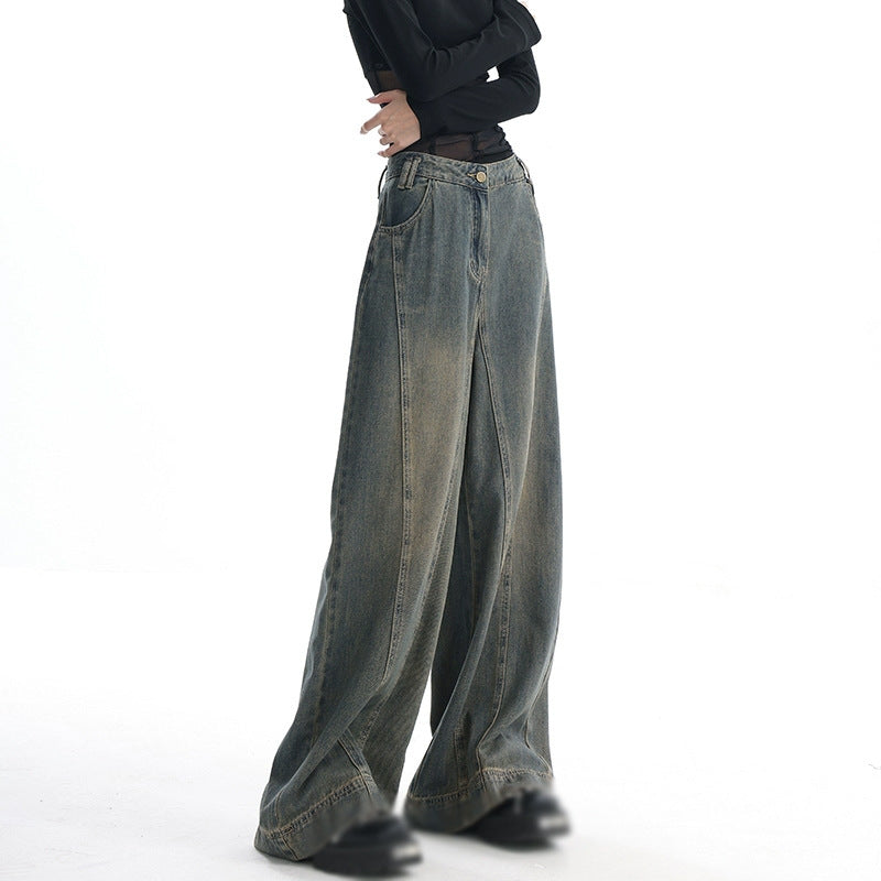 Wide-Leg Vintage Denim