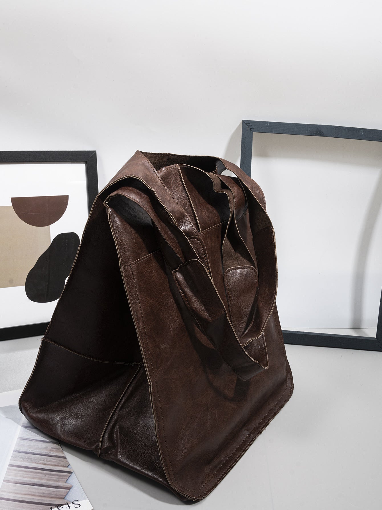 Vintage Capacity Luxury Soft Leather Handbag