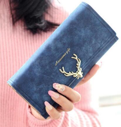Frosted Deer Multi Card Card Purse