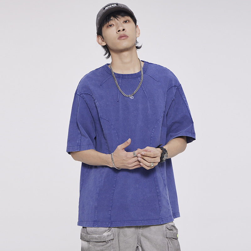 Washed Patchwork T-Shirt