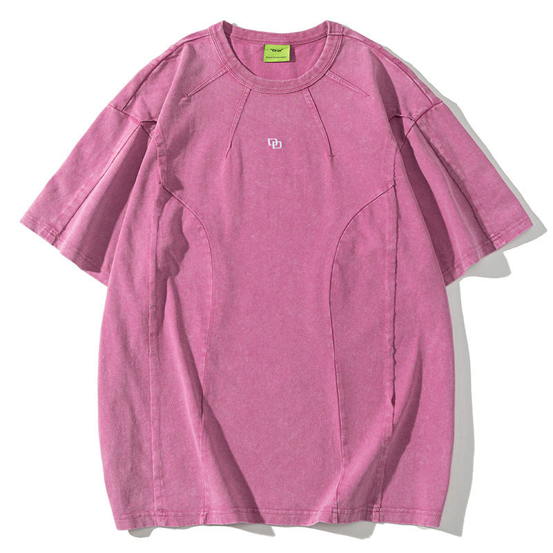 Washed Patchwork T-Shirt