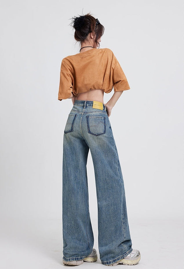Straight Denim Trousers