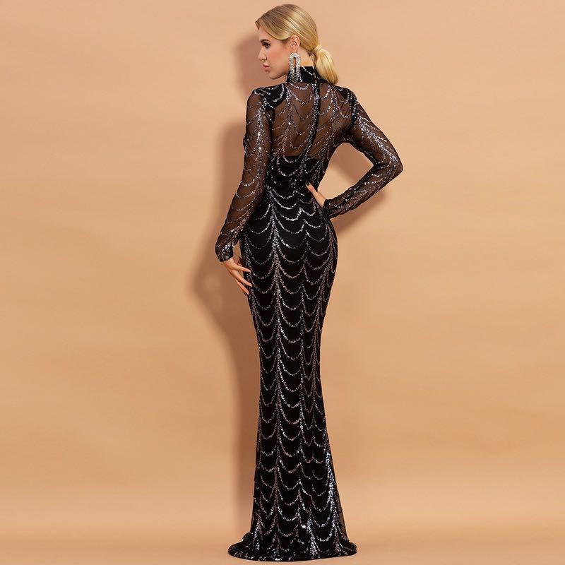 Sequins-Maxi Dress