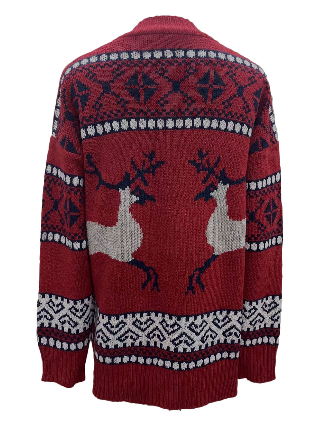 Christmas Sweater Cardigan Coat