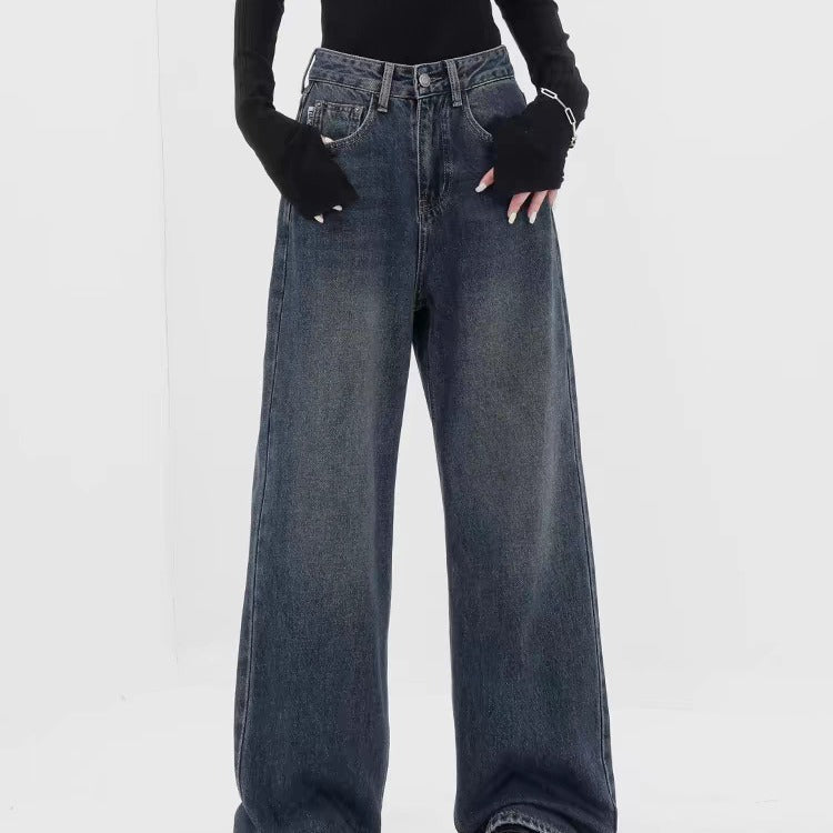 Dark Blue Denim Trousers
