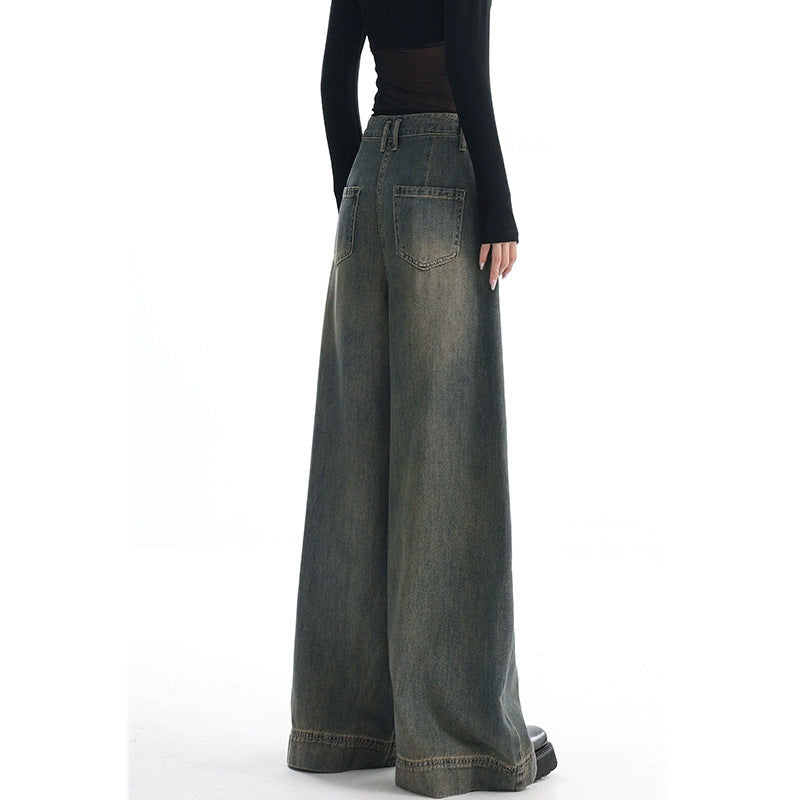Wide-Leg Vintage Denim