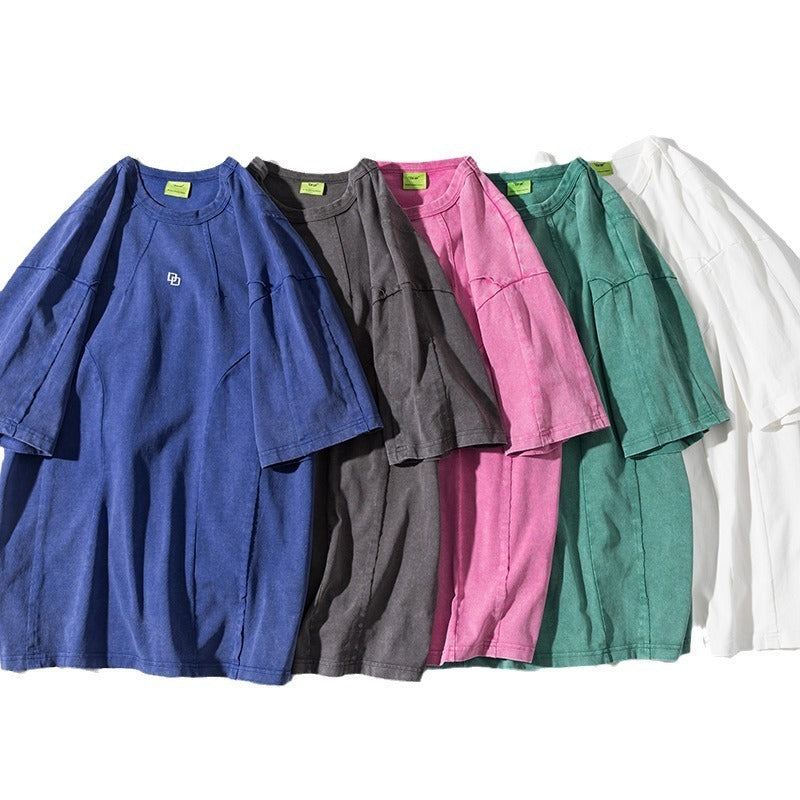 Washed Patchwork T-Shirt