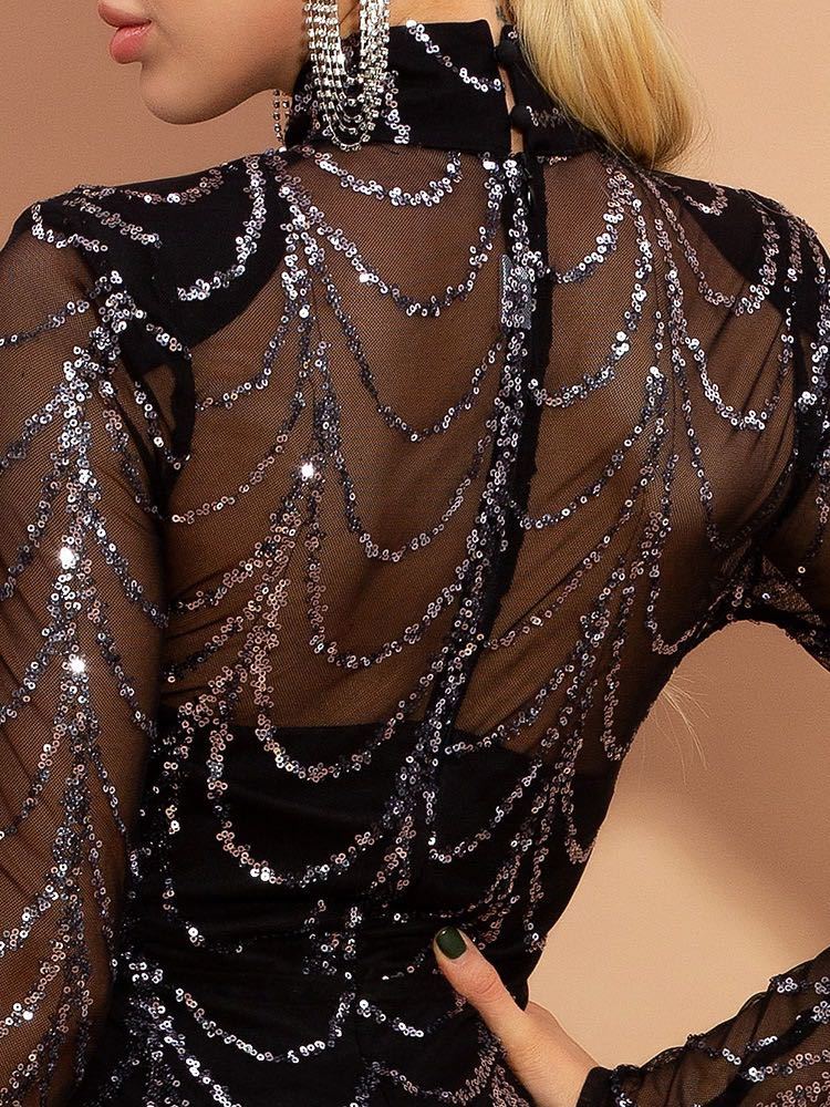 Sequins-Maxi Dress