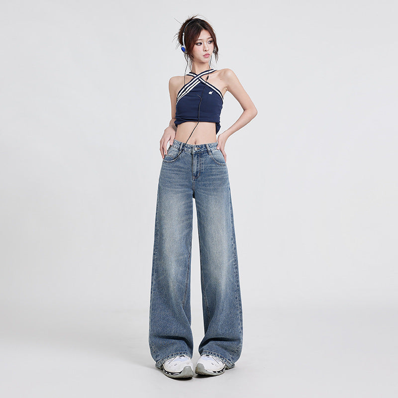 Straight Denim Trousers