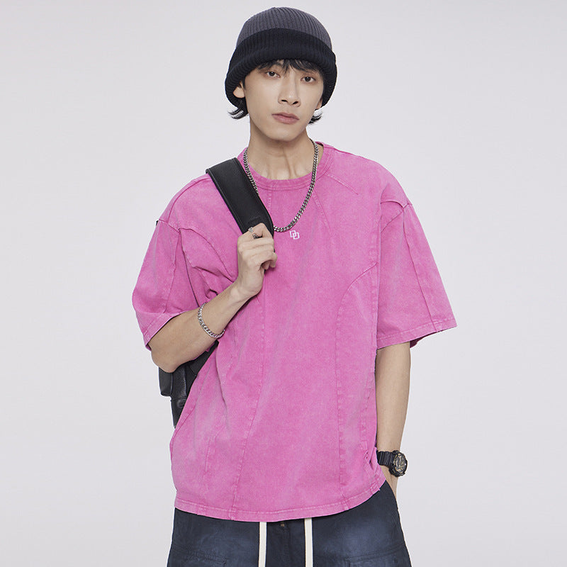 Washed Patchwork T-Shirt