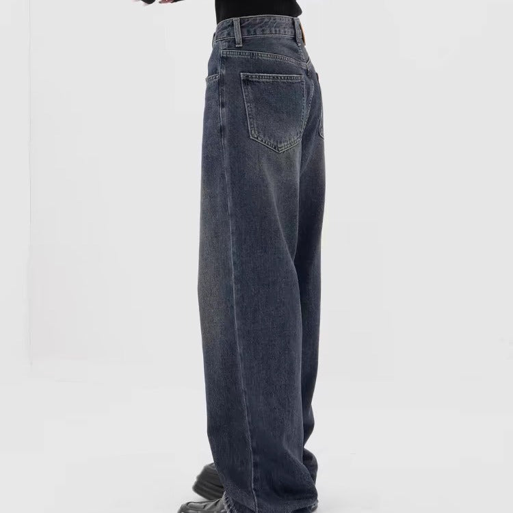 Dark Blue Denim Trousers