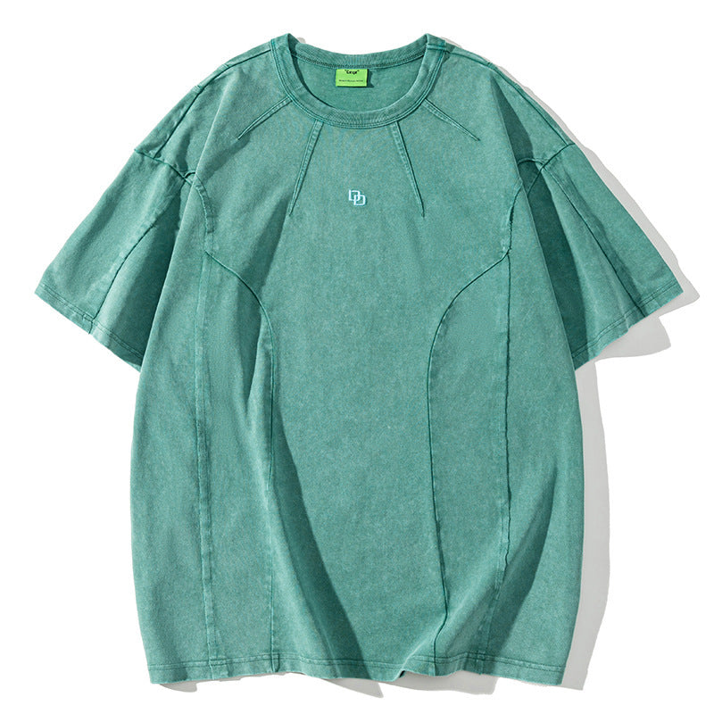 Washed Patchwork T-Shirt