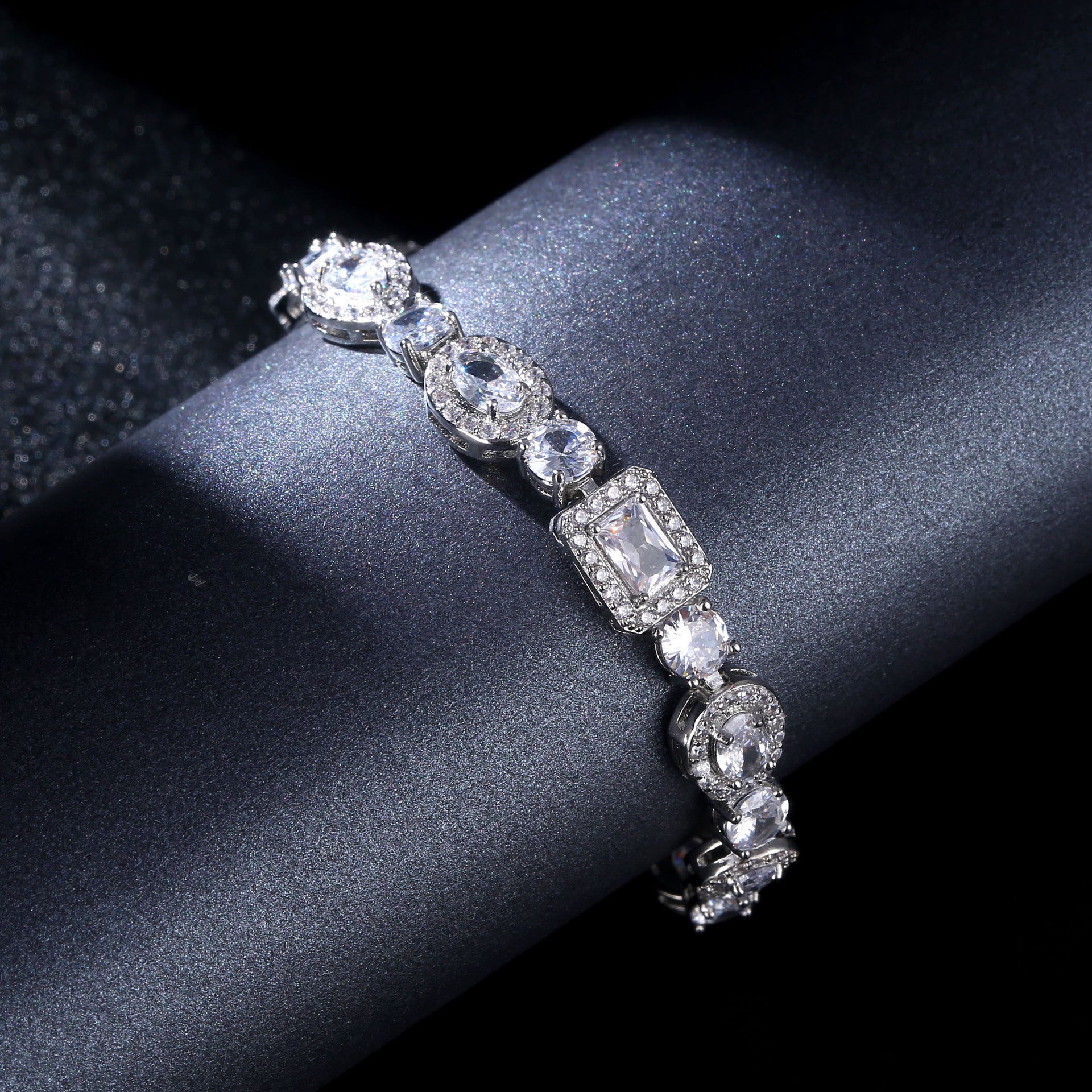 Multi-shapes Zircon Bracelet