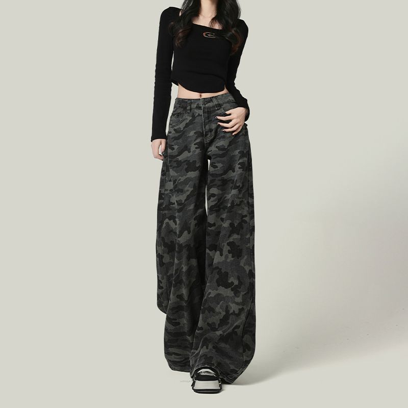 Camo Denim Pants