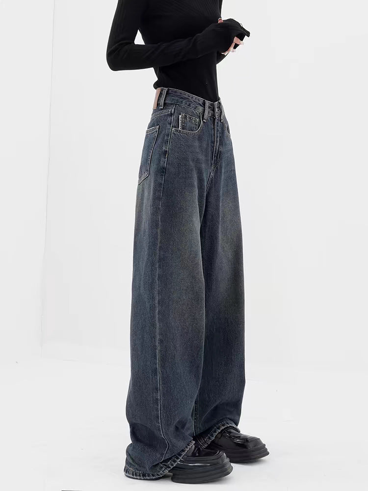 Dark Blue Denim Trousers