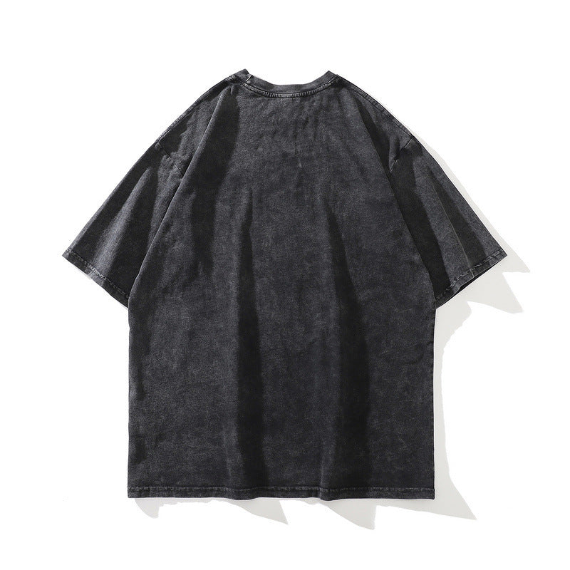 Cartoon Graphic Washed T-Shirt