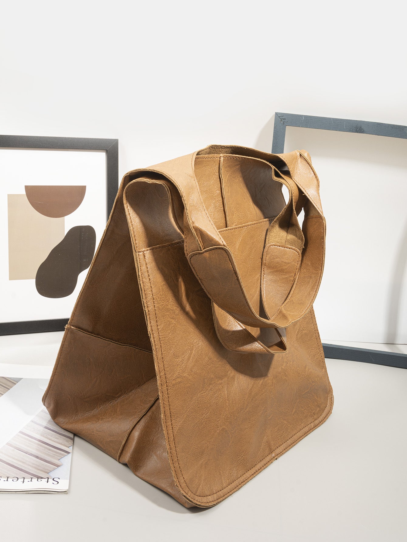Vintage Capacity Luxury Soft Leather Handbag