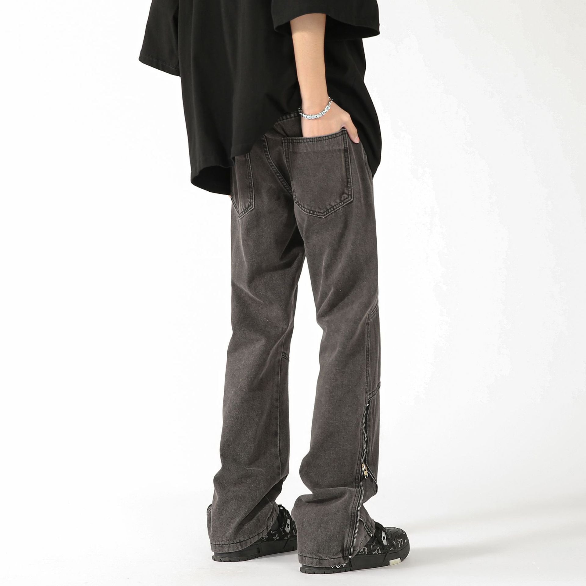 Fashion American Stitching Niche Jeans Men