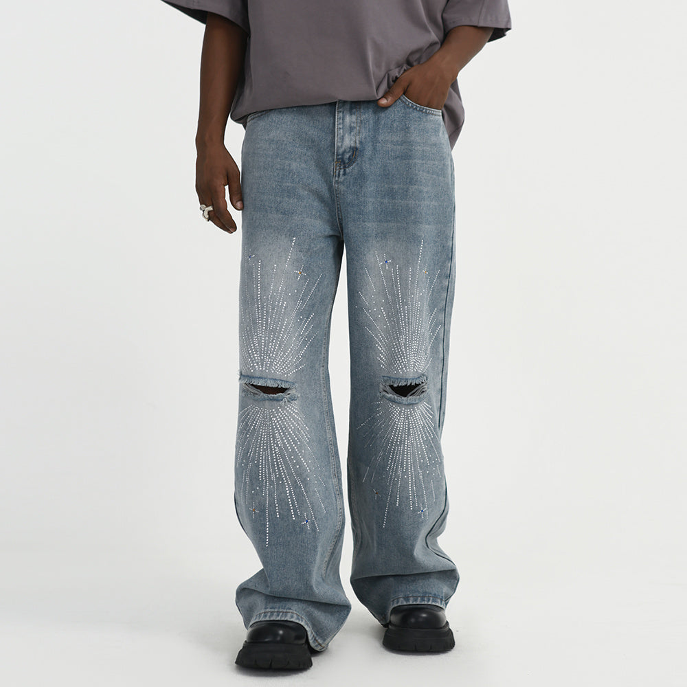 Fashion Holes Knee Jeans For Men