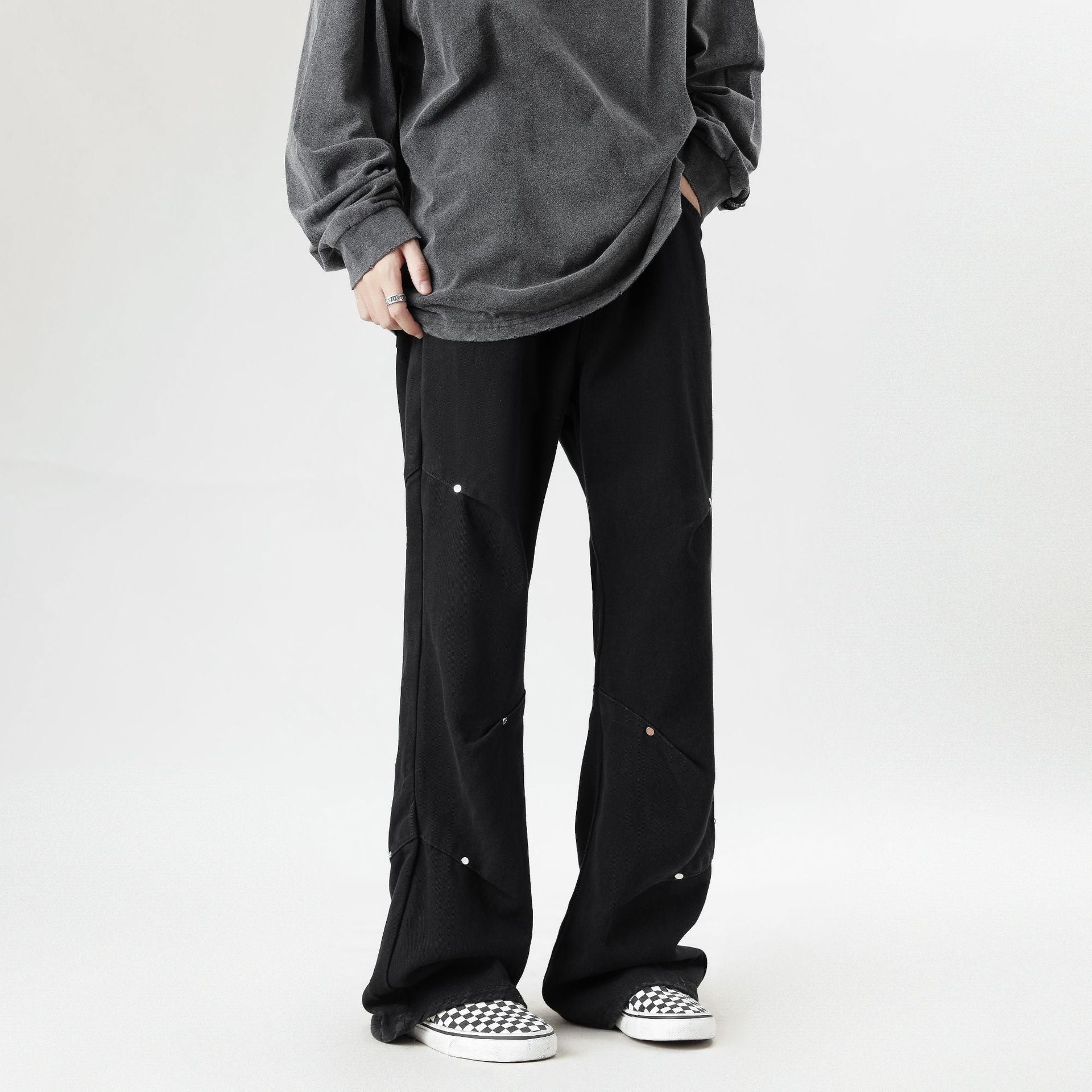 Retro American Fashion Personality Jeans Men